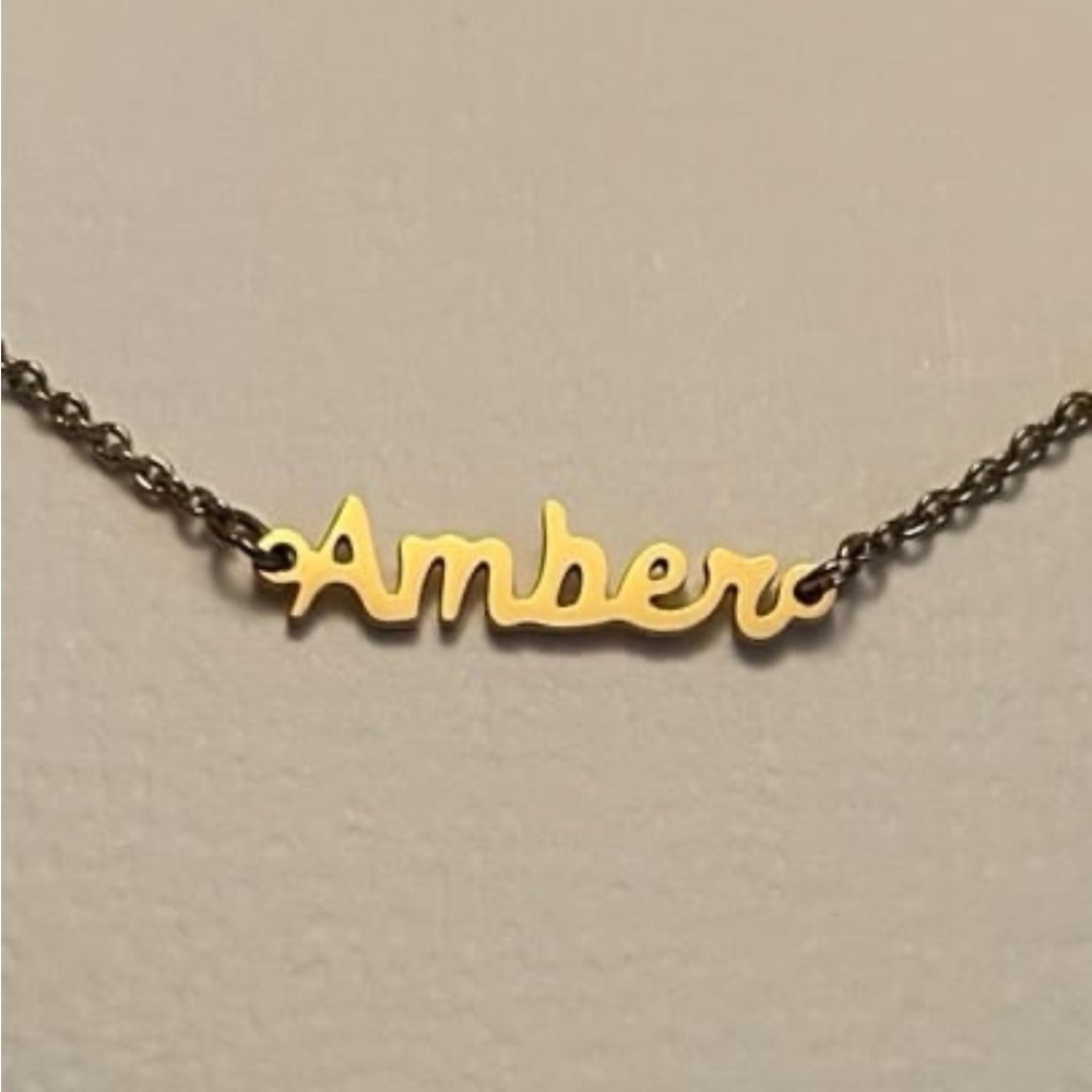 Amber Personalized Necklace